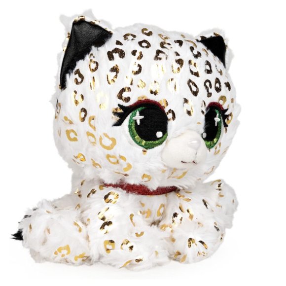 P.Lushes Designer Fashion Pets 24K Carti Snow Leopard Stuffed Animal Plush, 6" - Picture 3 of 4